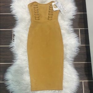 Oh Polly Suede dress